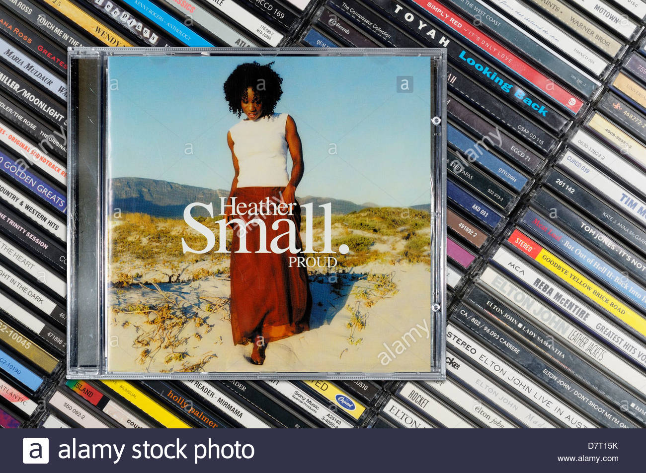 Heather Small Debut Solo Album Proud Piled Music Cd Cases England Stock Photo Alamy