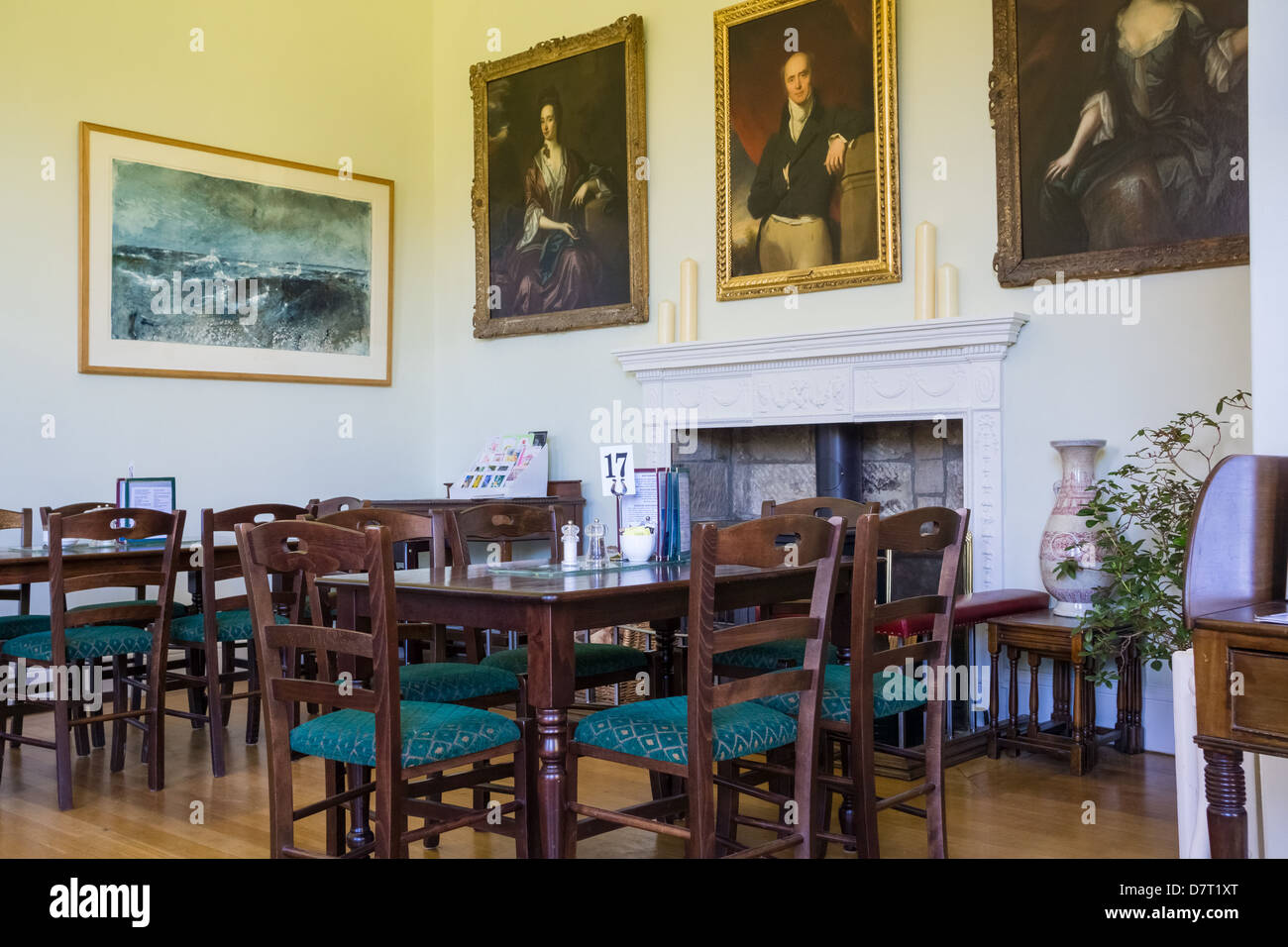 The tea room at Howick Hall in Northumberland, the home of Earl Grey