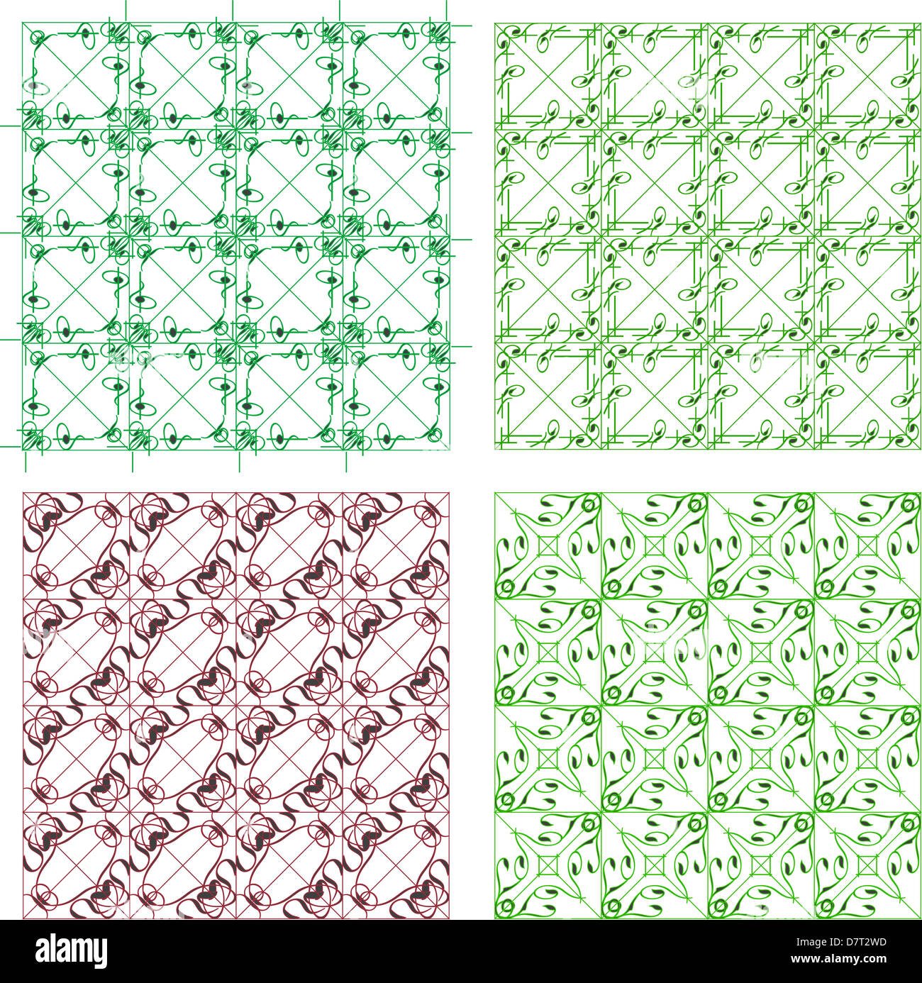 Seamless Colorful background Collection - Vintage Tile Stock Photo - Alamy