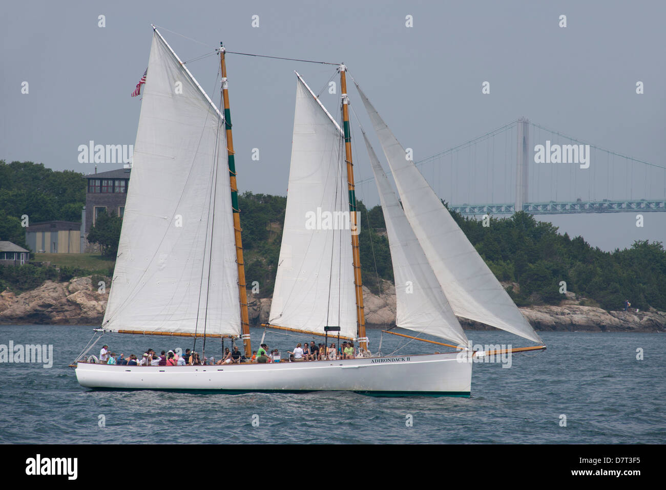 Rhode Island, Newport. Boating in Narragansett Bay Stock Photo Alamy