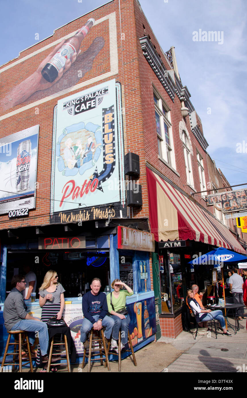 Tennessee, Memphis. Famous Beale Street. Stock Photo