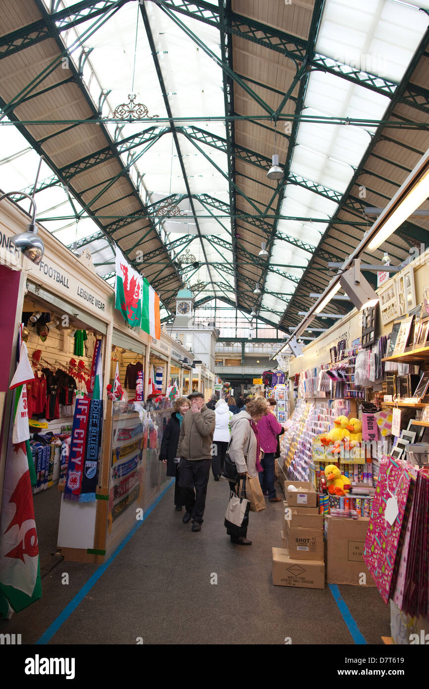 Cardiff Central Market South Glamorgan Wales United Kingdom Stock Cardiff Central Market South Glamorgan Wales United Kingdom Stock
