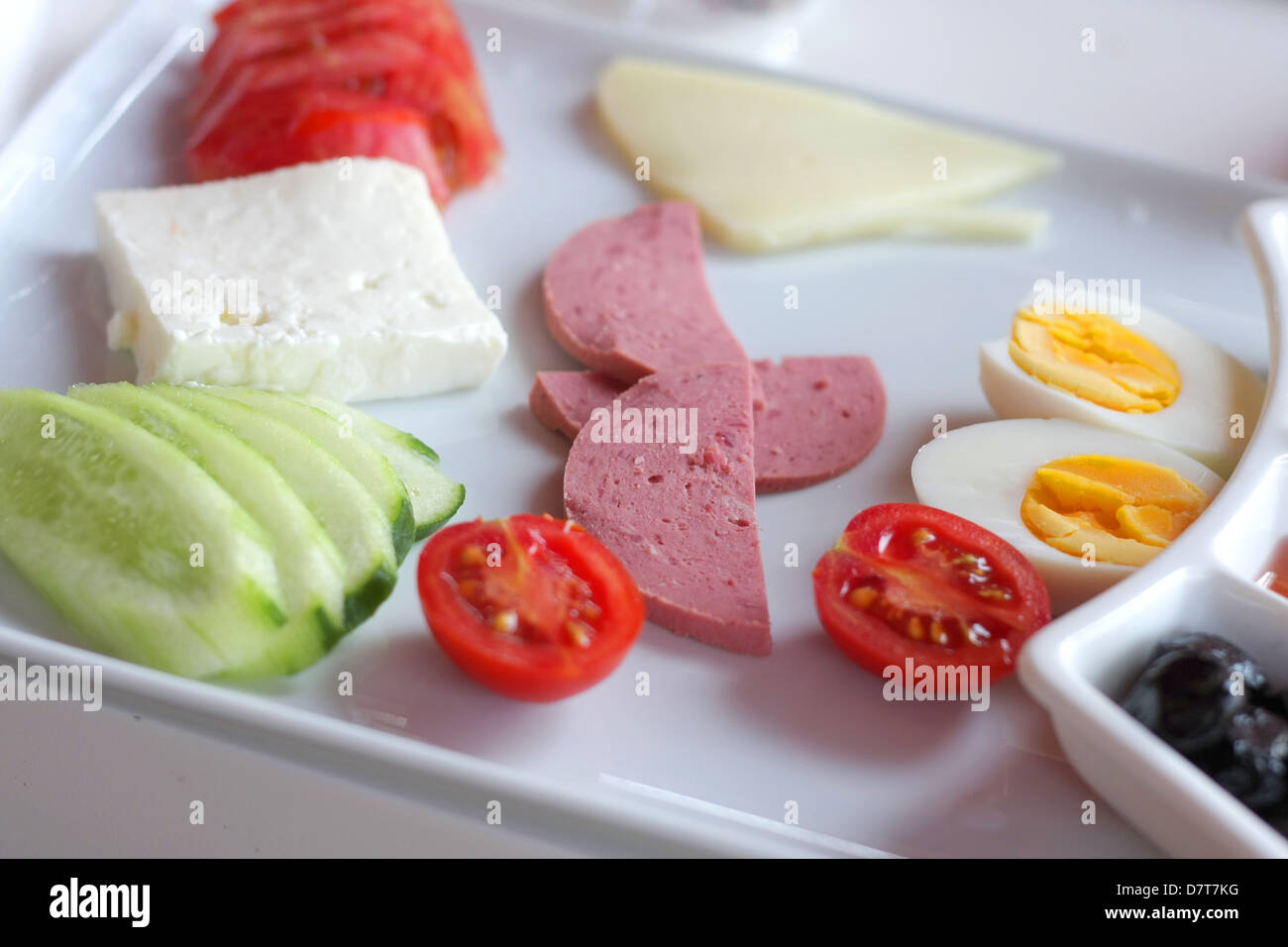 Traditional Turkish breakfast Stock Photo