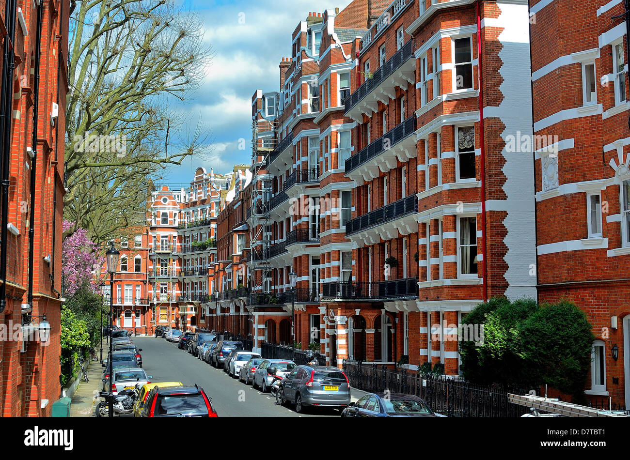 Apartments in Barkston Gardens Earls Court West London Stock Photo