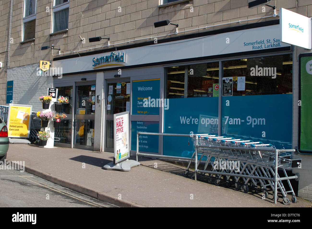 Somerfield store in Larkhall Bath number 3324 Stock Photo