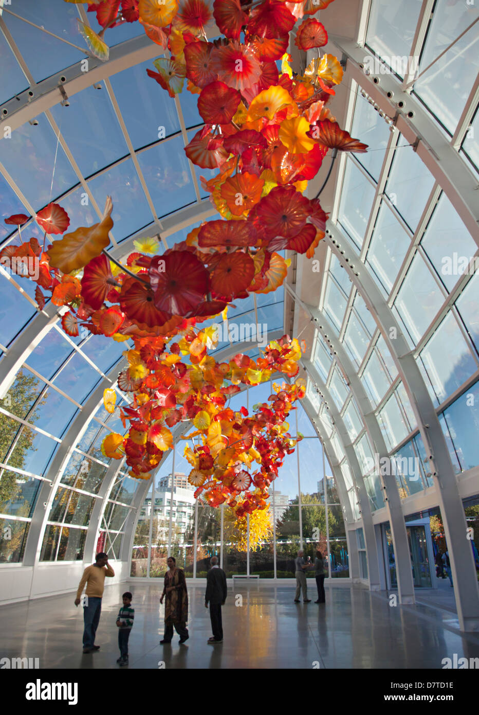 North America, USA, Washington, Seattle, Seattle Center. Glasshouse of