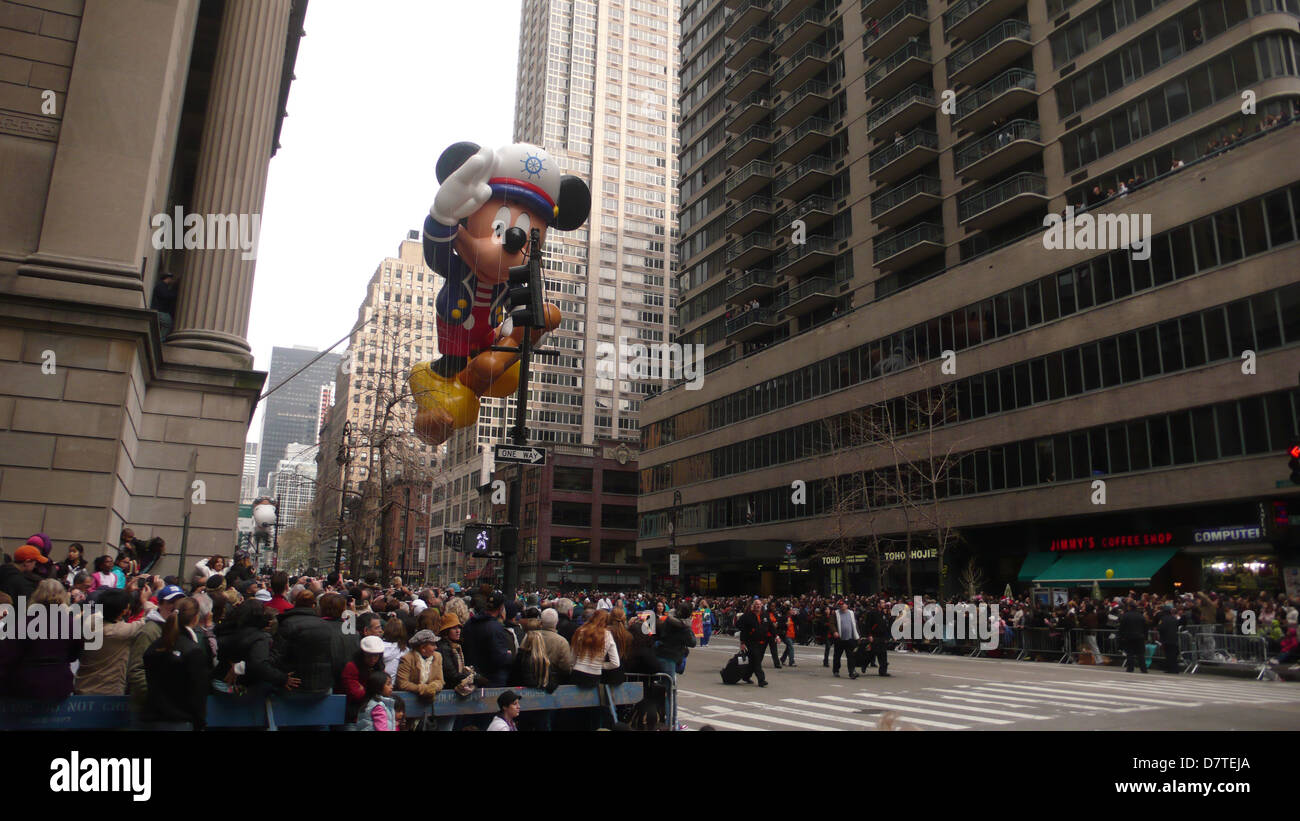 New York City during the Macy's Day Parade. Stock Photo