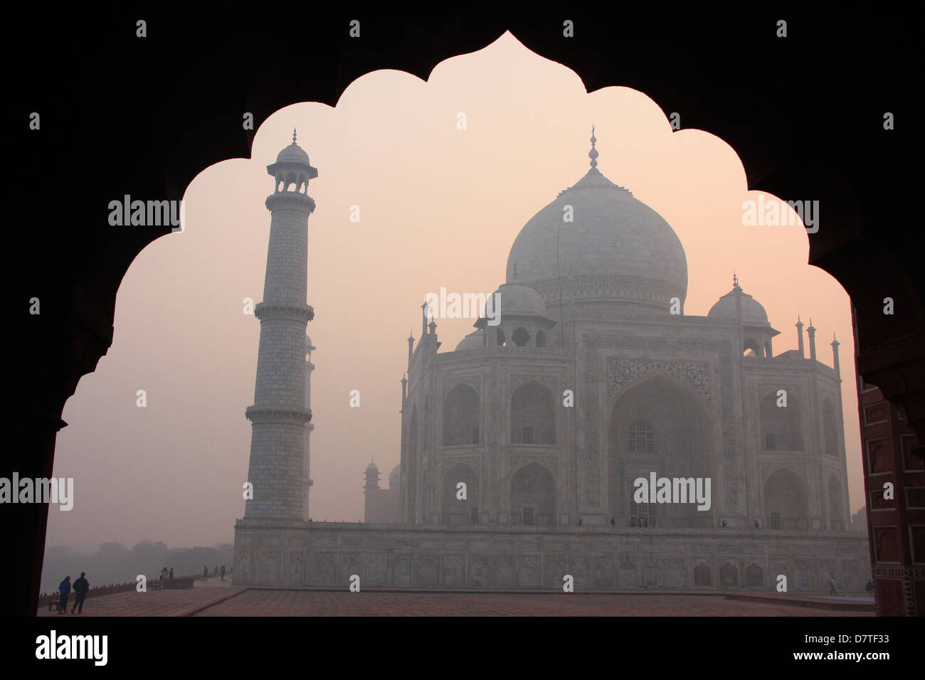 Taj Mahal at sunrise, Agra, Uttar Pradesh, India Stock Photo