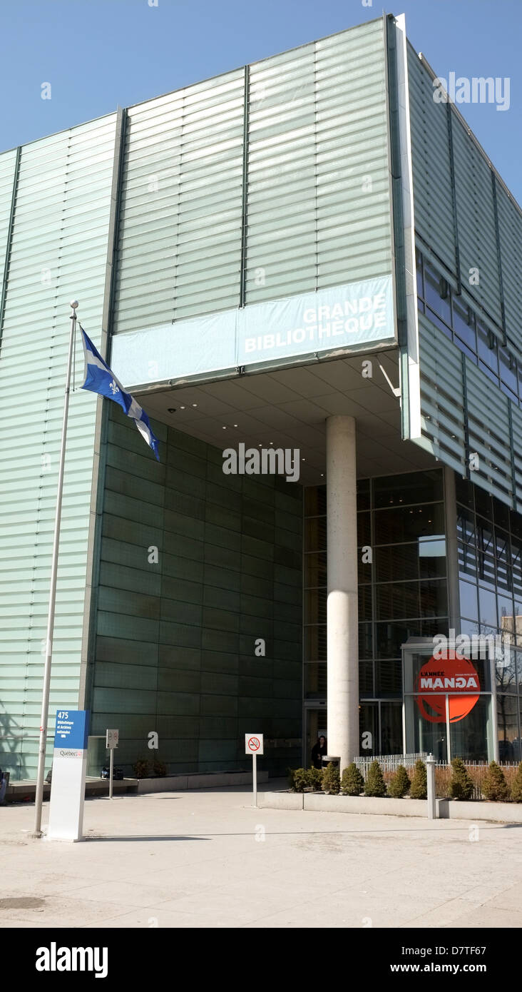 The Grande Bibliotheque is a large public library in Montreal, Quebec