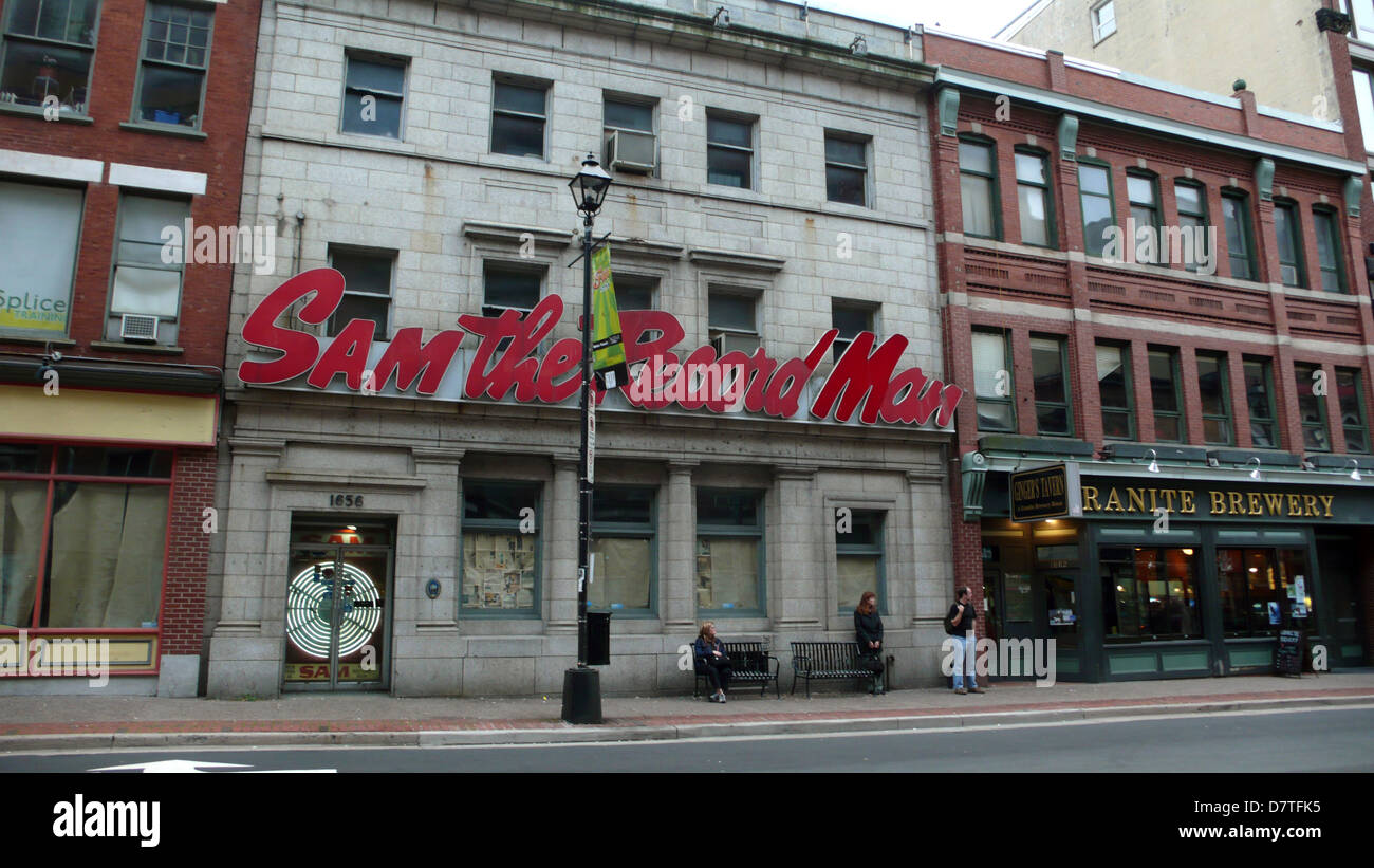 The old Sam The Record Man store located in Halifax, Nova Scotia Stock