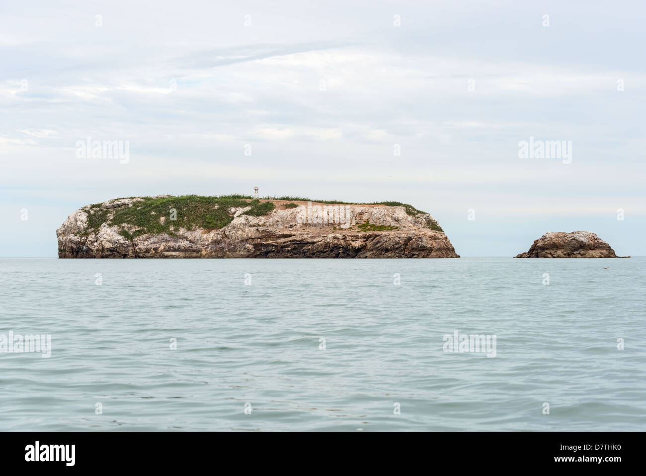 Rock island on Pacific Ocean close to El Rompio in Panama Stock Photo