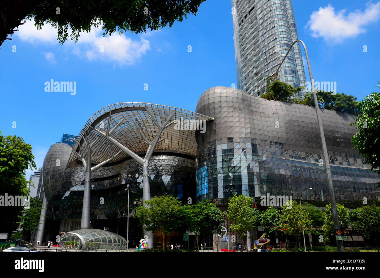 Futuristic Ion Orchard shopping mall: Singapore Stock Photo