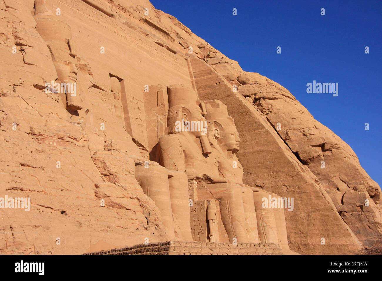 The Great temple of Abu Simbel, Nubia, Egypt Stock Photo