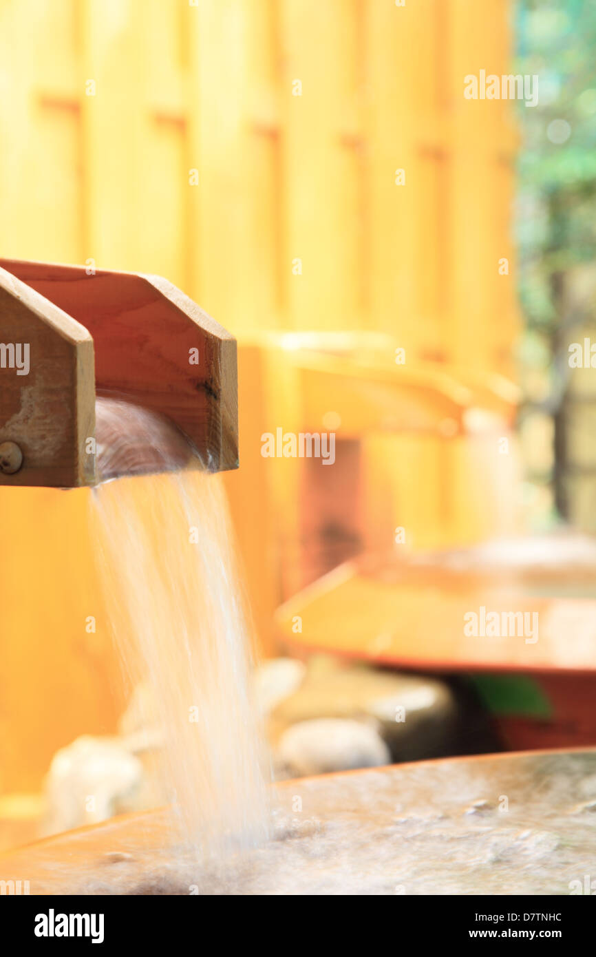 Japanese hot spring water flow hi-res stock photography and images - Alamy