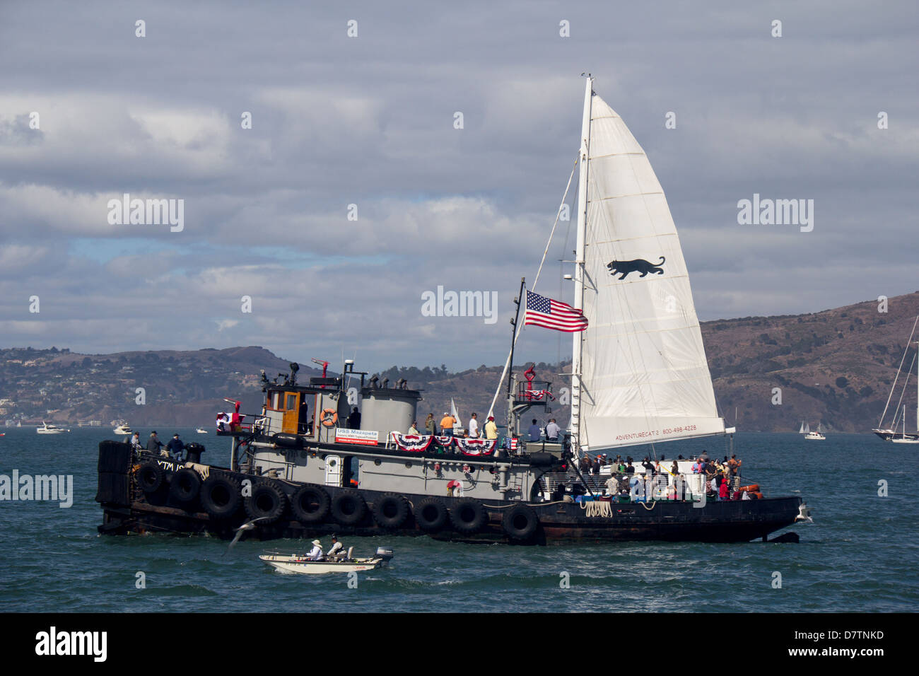 Tug boat on San Francisco Bay; San Francisco; California; USA; North America Stock Photo