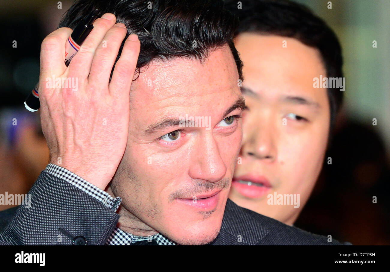 Seoul, South Korea. May 13, 2013. Actor Luke Evans attends the ''Fast & Furious 6''press conference on May 13, 2013 in Seoul, South Korea. Fast & Furious 6 will be released in South Korea on May 23. (Credit Image: Credit:  Janabp/Jana Press/ZUMAPRESS.com/Alamy Live News) Stock Photo