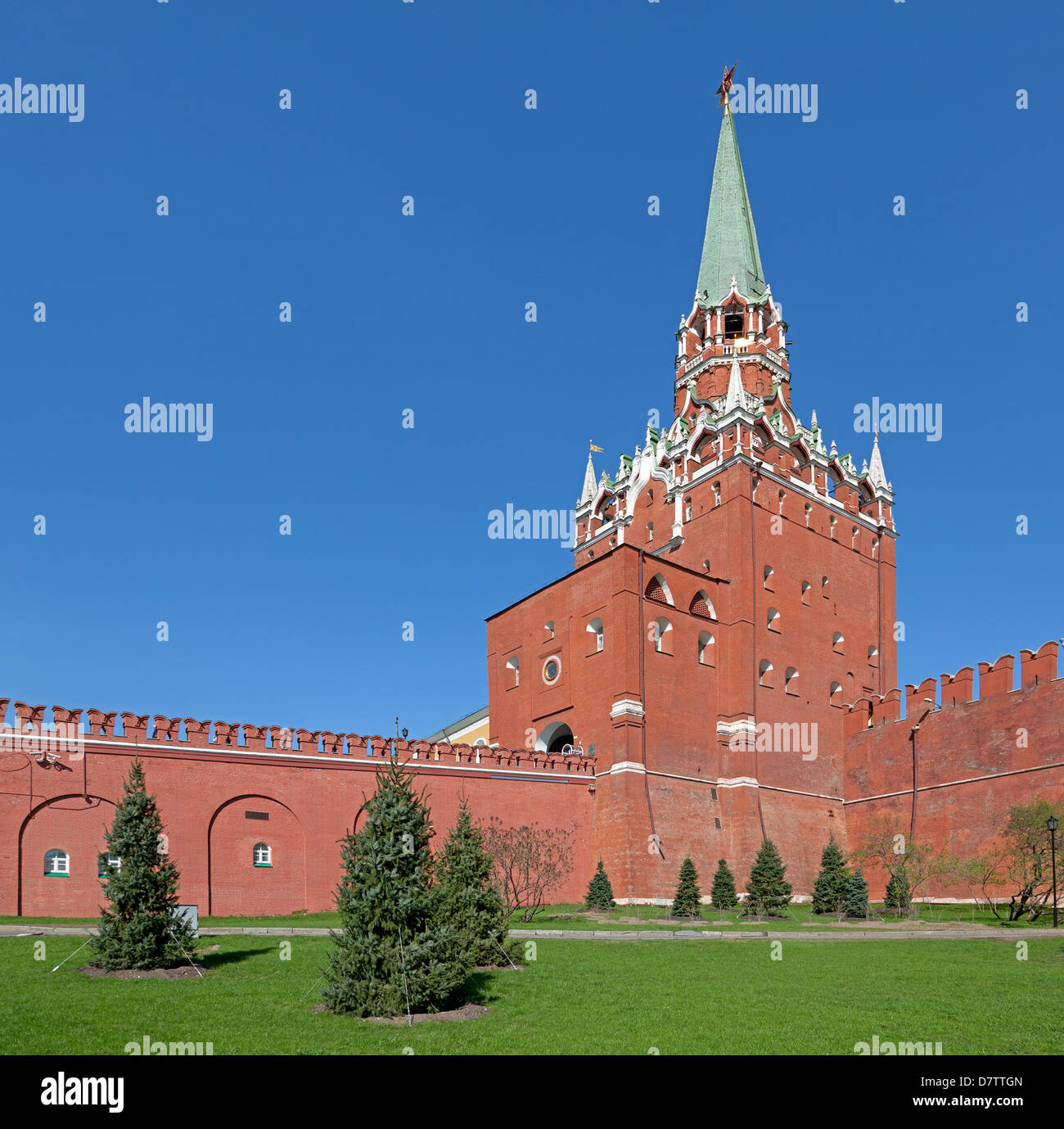 Trinity Tower of the Moscow Kremlin, Russia Stock Photo