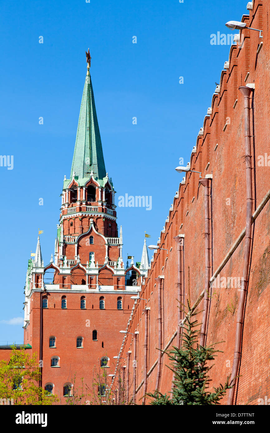 Trinity Tower of the Moscow Kremlin, Russia Stock Photo