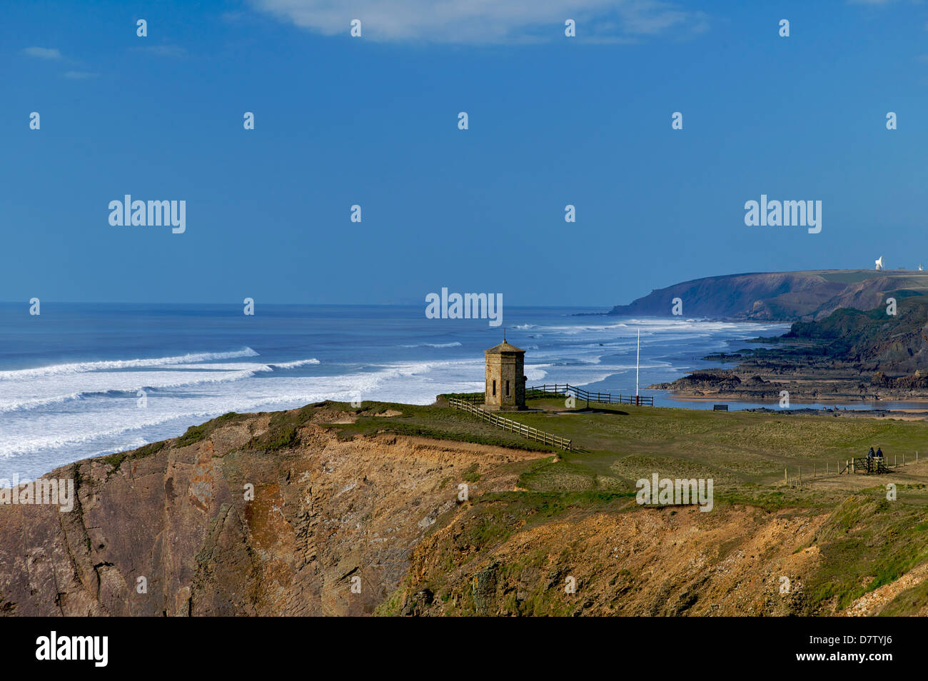 The Pepper Pot storm tower, Bude, North Cornwall, England, United Kingdom Stock Photo