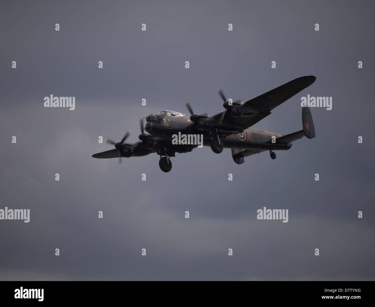 Lancaster Bomber Part Of The Battle Of Britain Memorial Flight Based At Raf Conningsby 1034