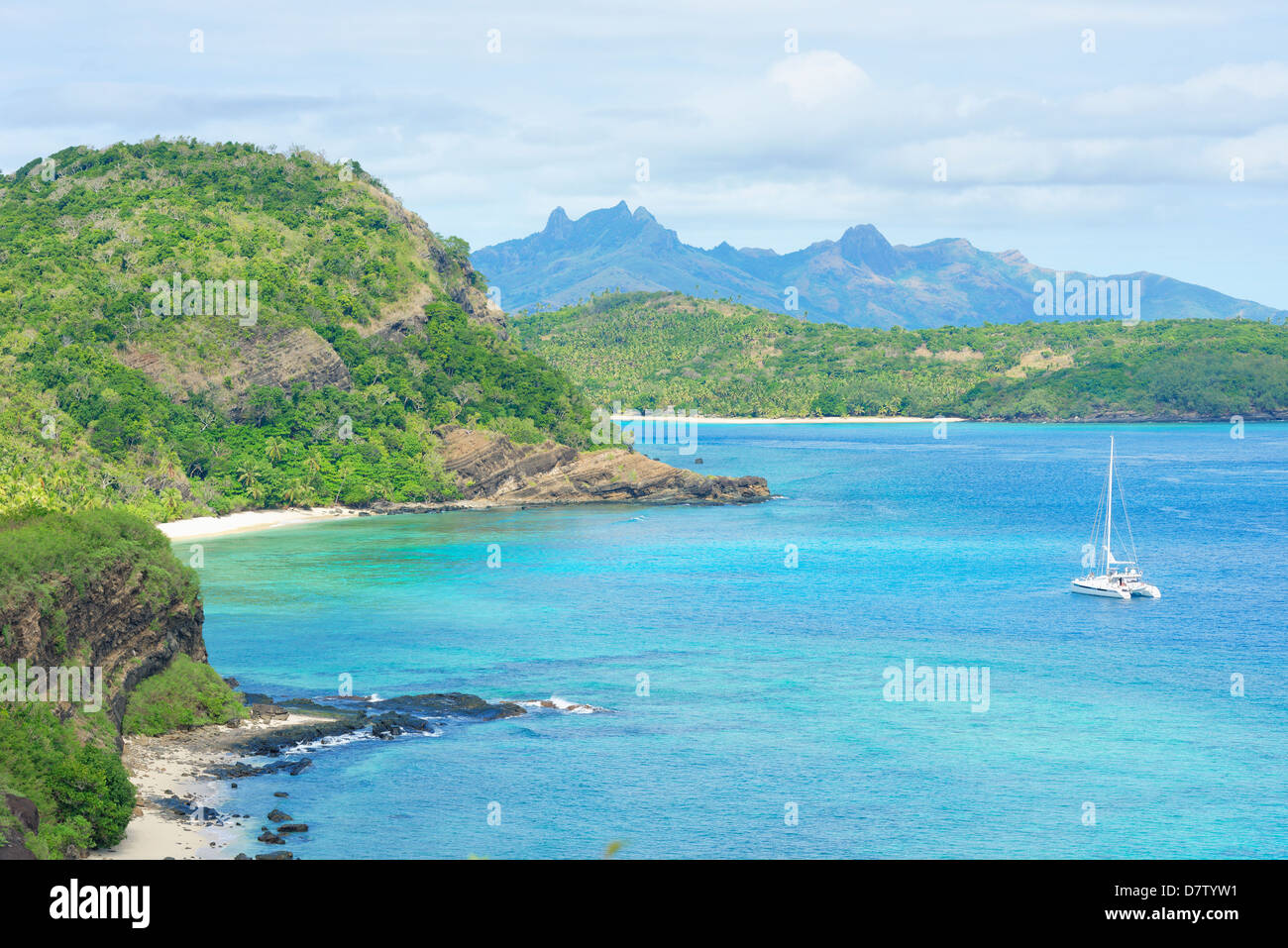 Nanuya Balavu Island, in the background Waya Island, Yasawa island