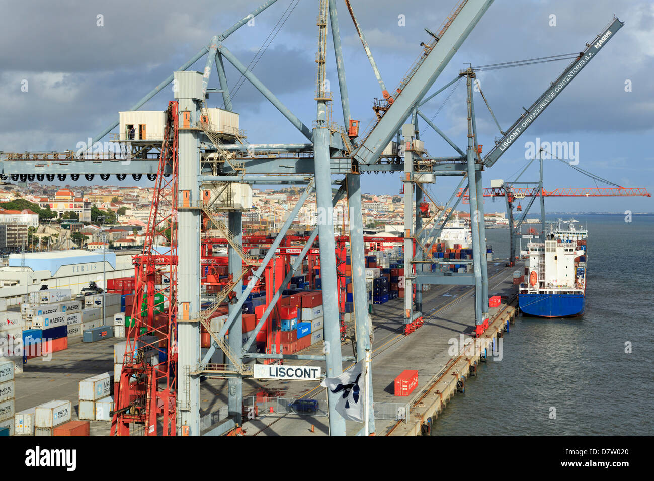 Santo Amaro Dock, Lisbon, Portugal Stock Photo Alamy