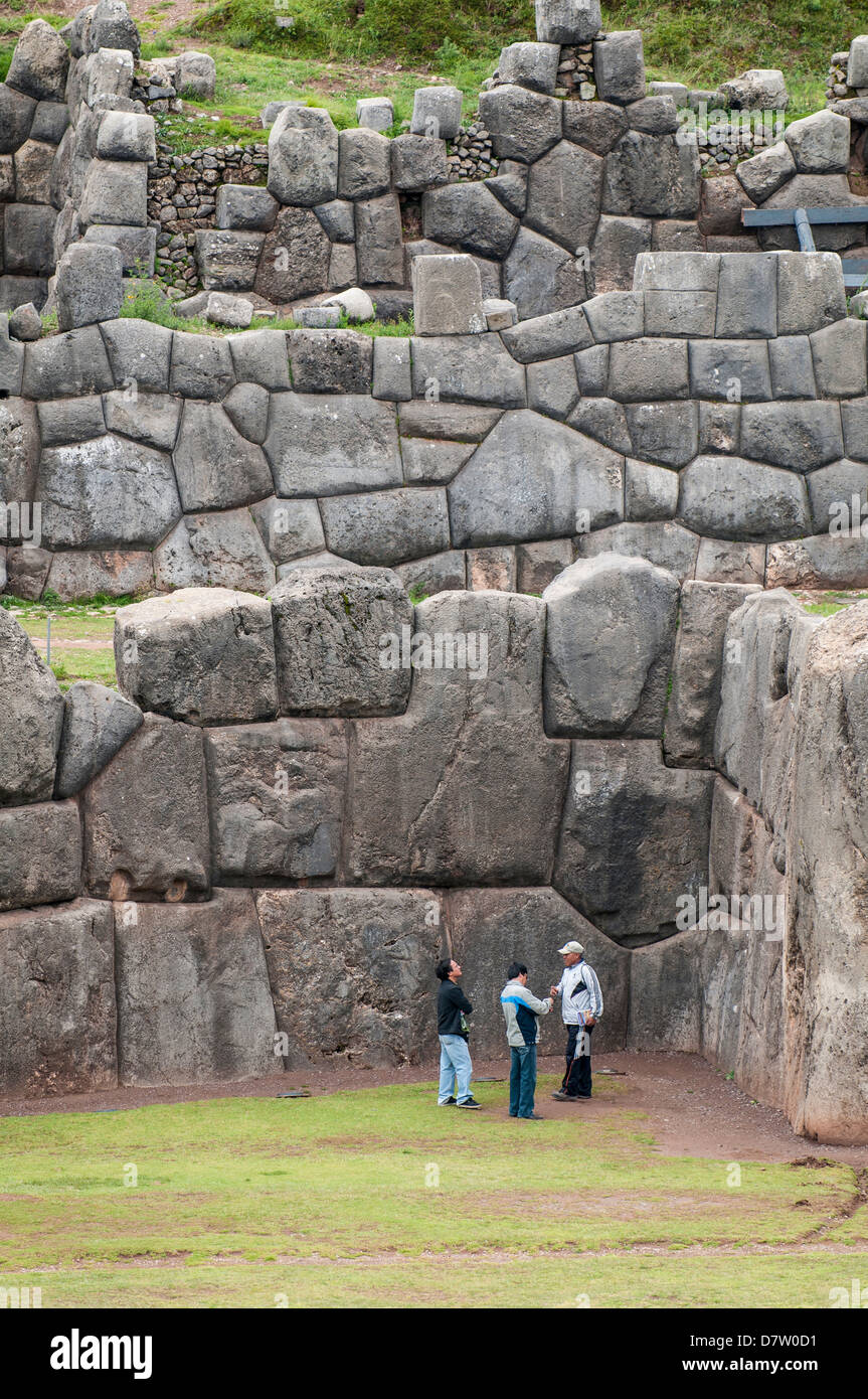 Sacsayhuaman, former capital of the Inca Empire, UNESCO World Heritage Site, Cuzco, Peru, South America Stock Photo