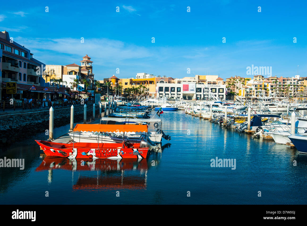 The harbour of Los Cabos, Baja California, Mexico Stock Photo