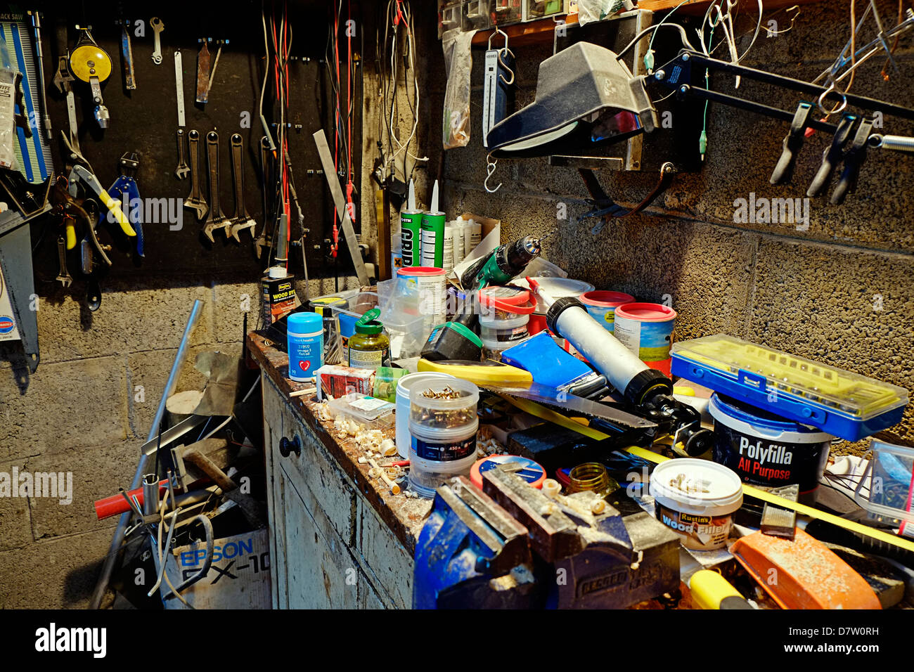Untidy Workshop, Ireland Stock Photo