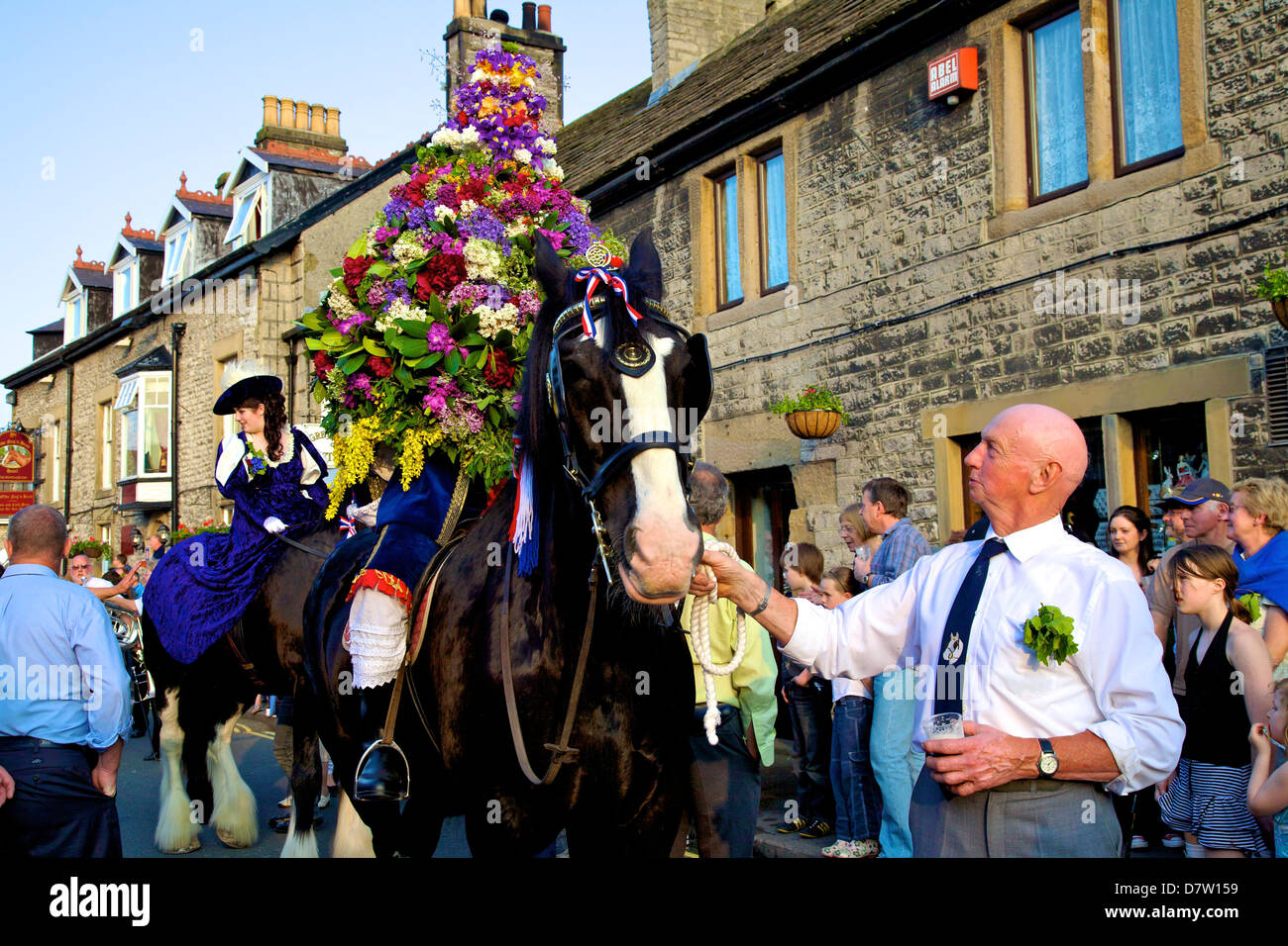 Castleton Garland Day custom, Castleton, Derbyshire, England, United