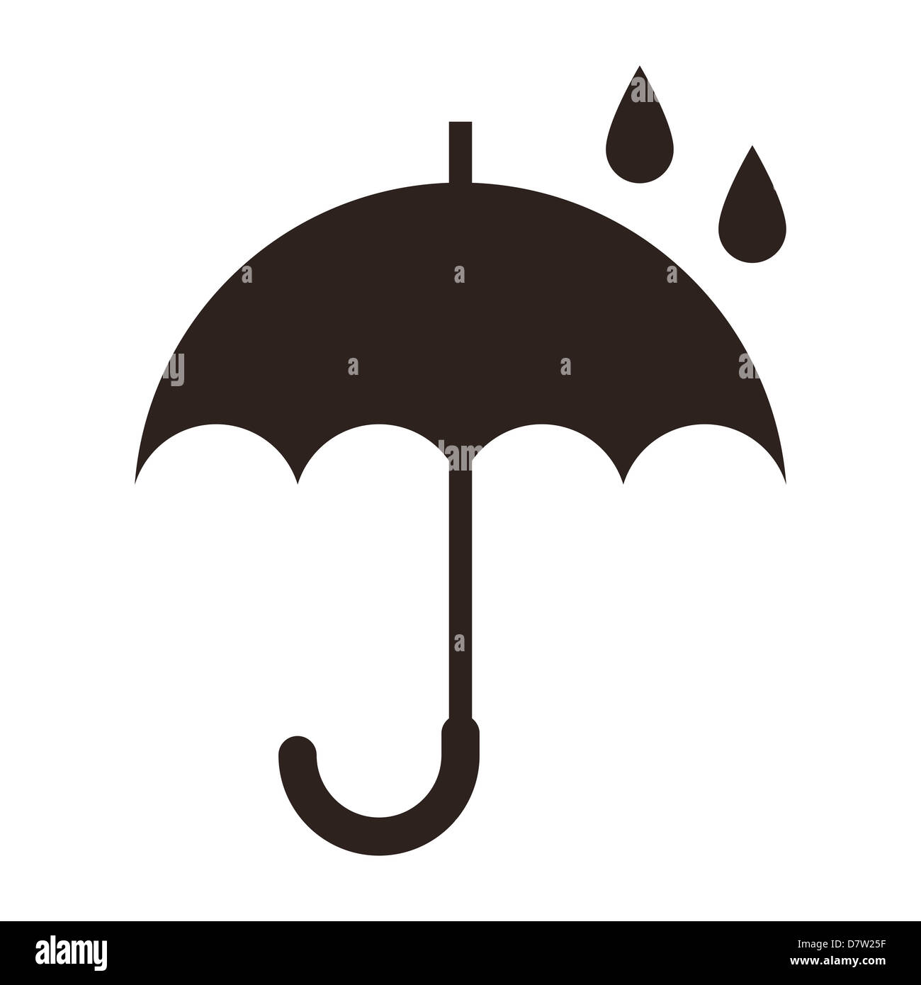 Umbrella isolated on white background Stock Photo - Alamy