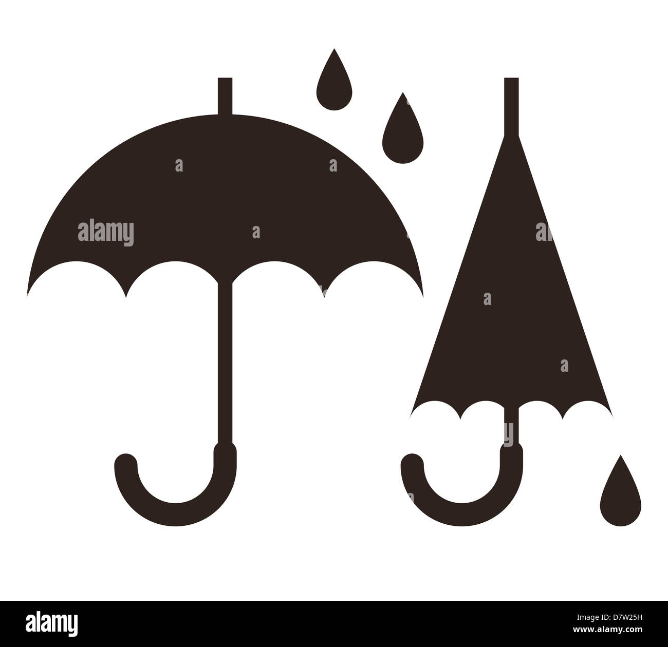 Umbrella isolated on white background Stock Photo - Alamy