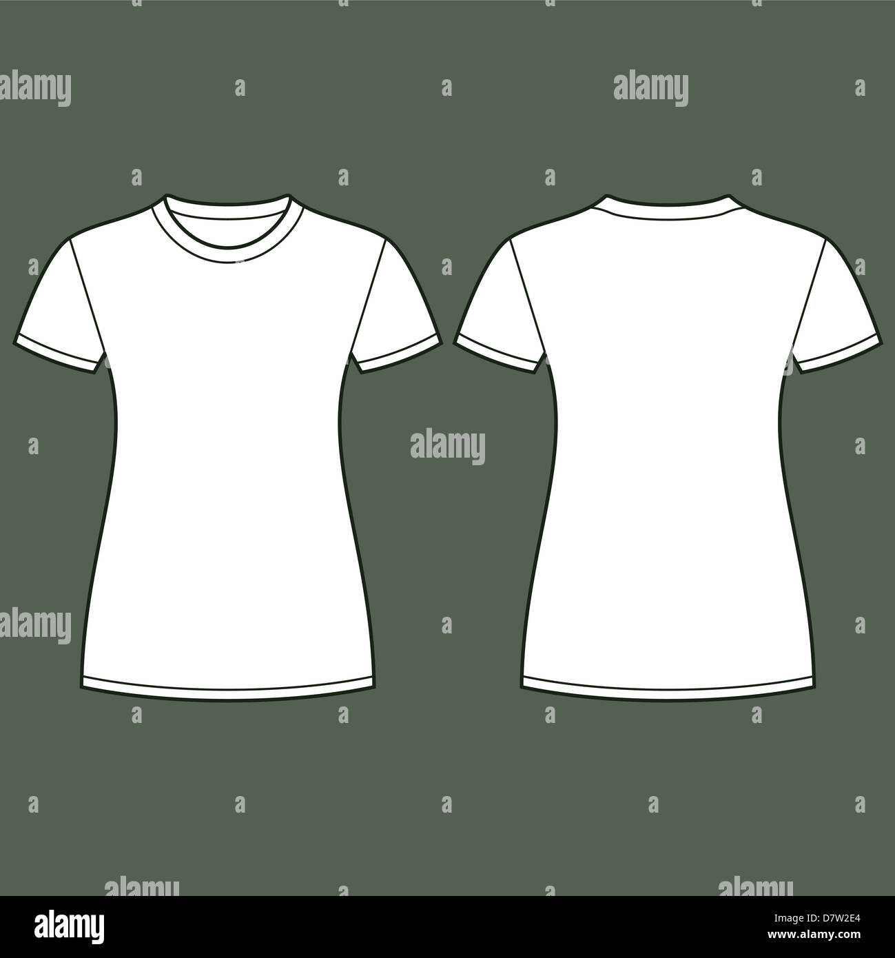 Blank t top shirt layout