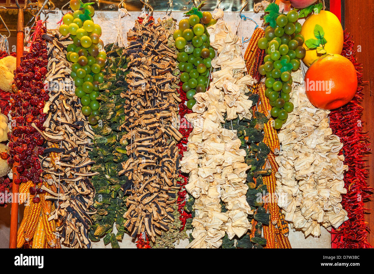 Dried vegetables, Egyptian bazaar, Istanbul, Turkey Stock Photo Alamy