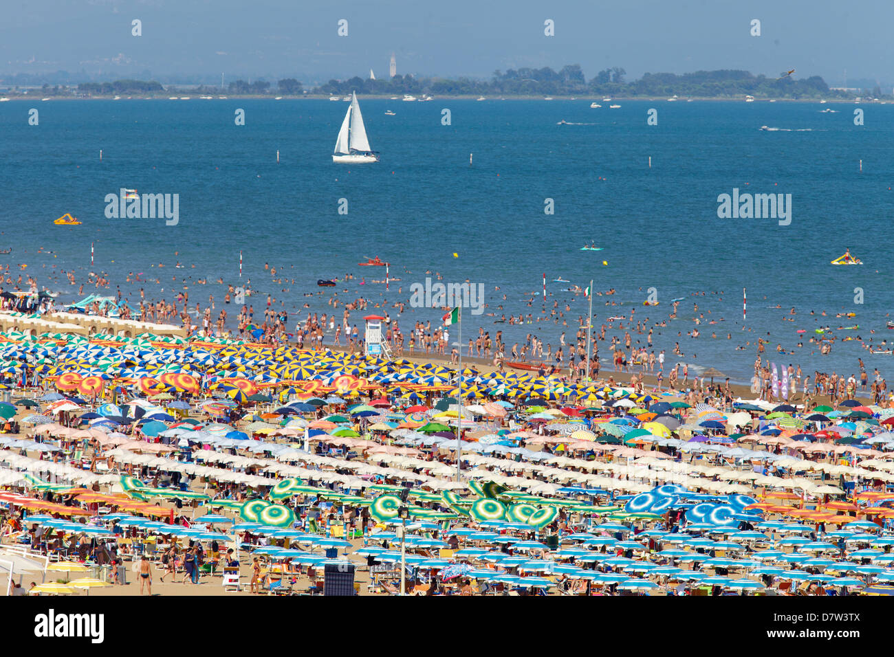 Summer holidays in Lignano Stock Photo