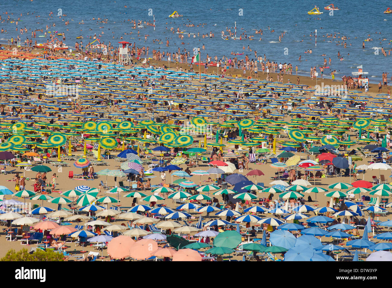 Summer holidays in Lignano Stock Photo