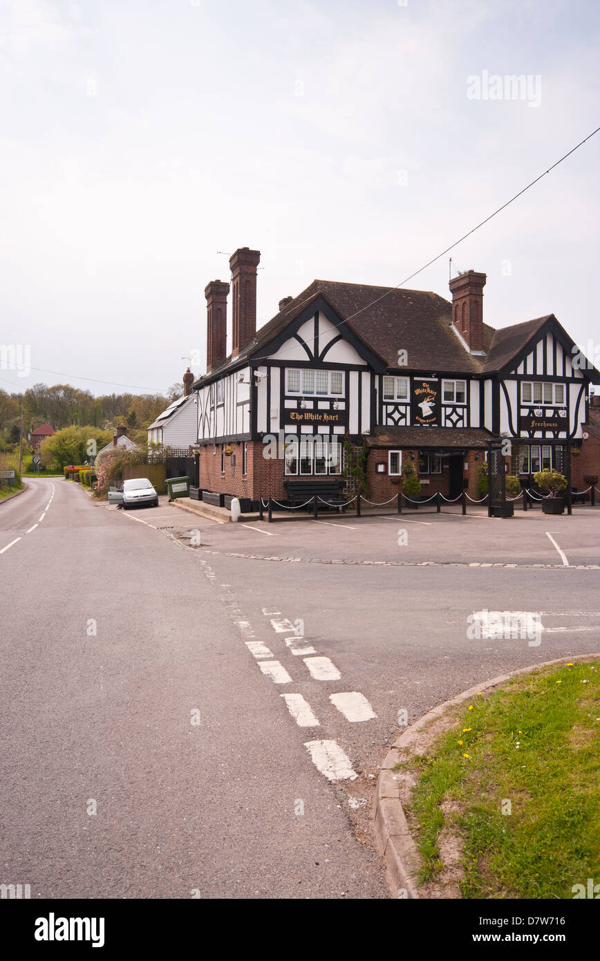 The White Hart Pub Cripps Corner East Sussex UK Stock Photo Alamy