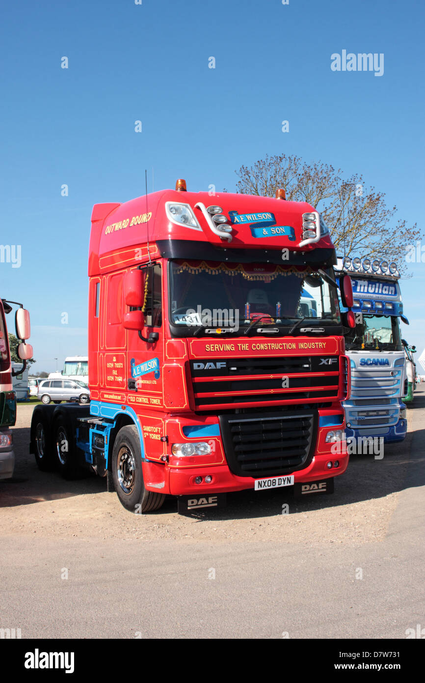 Daf Xf Truck Nx08 Dyn Operated By A E Wilson And Son Truckfest Stock Photo Alamy