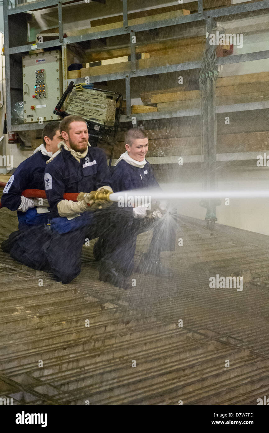 Action Stations onboard HMS Bulwark Stock Photo Alamy