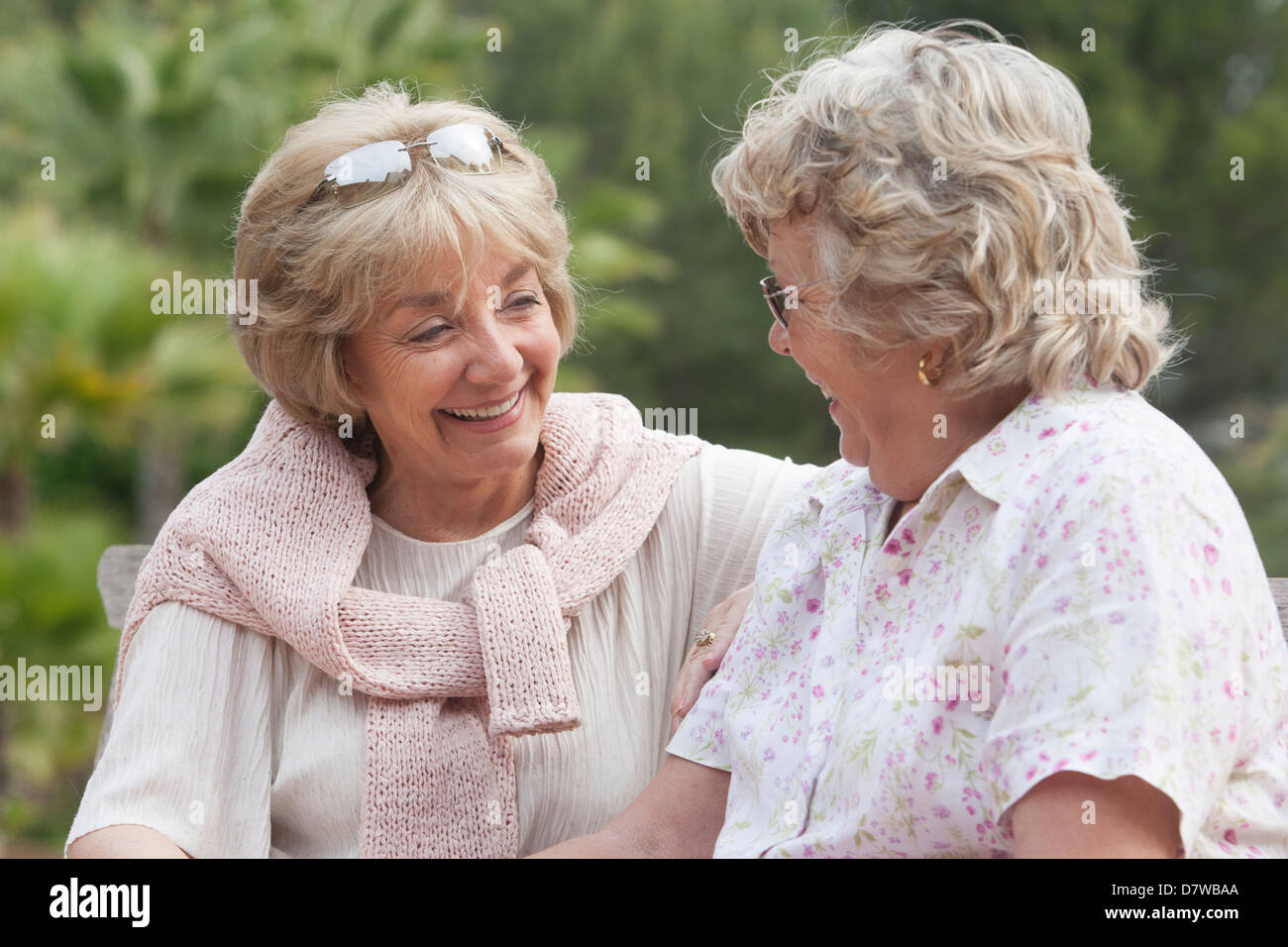 Two Mature Women Friends Holiday Stock Photos Two Mature Women