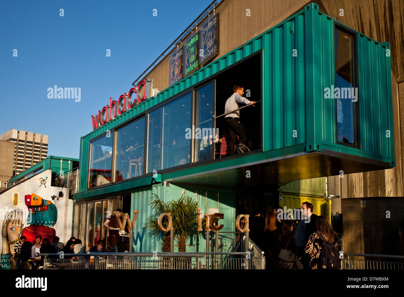 wahaca southbank experiment: shipping container restaurant