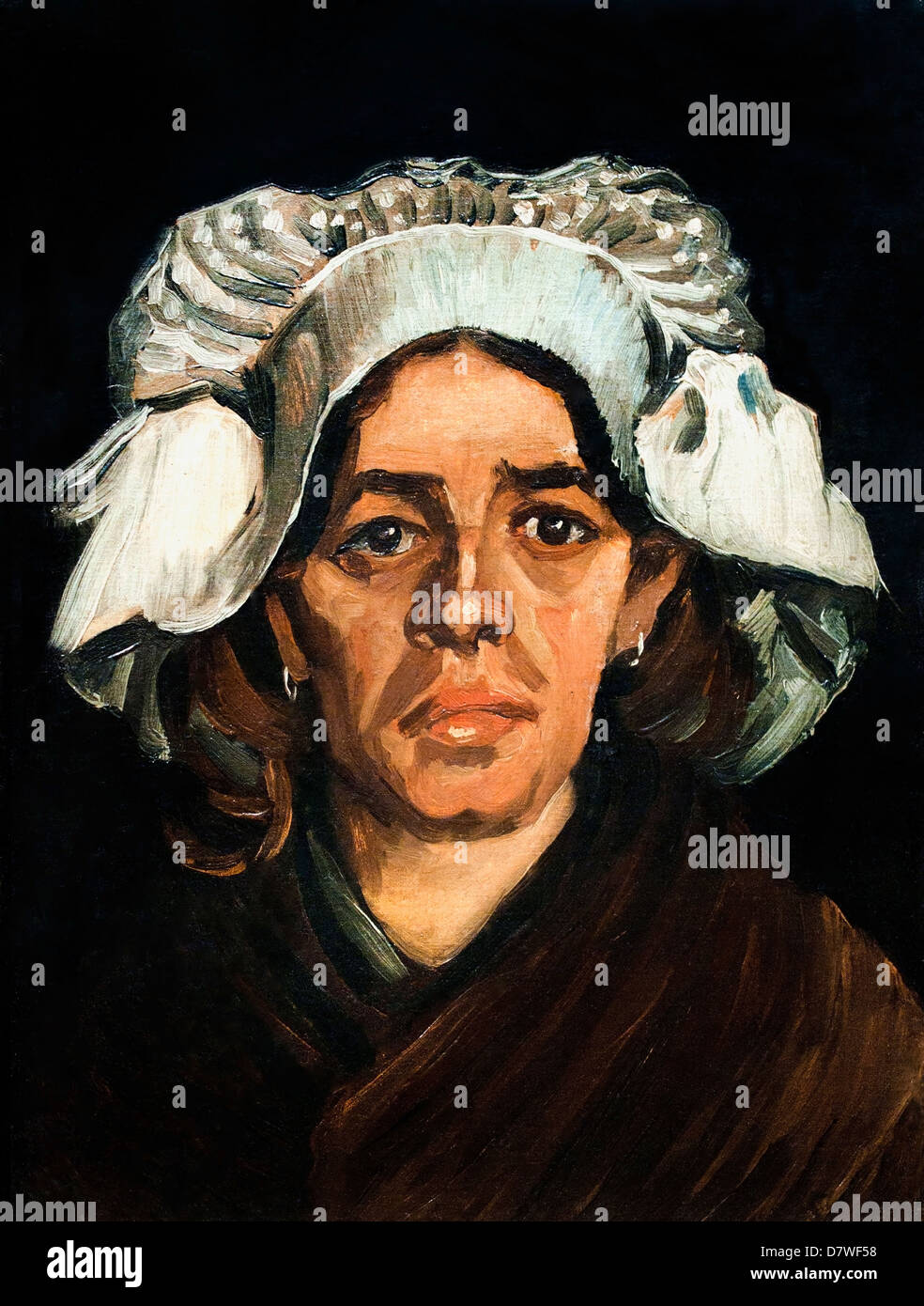 Peasant Woman, Portrait of Gordina de Groot. 1885 Vincent van Gogh 1853 - 1890  Dutch Netherlands Stock Photo