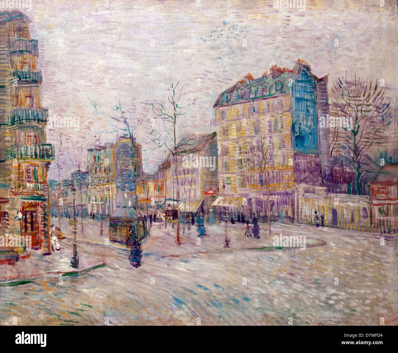 Boulevard de Clichy ( Paris ) 1887 Vincent van Gogh 1853 - 1890  Dutch Netherlands Post Impressionism Stock Photo