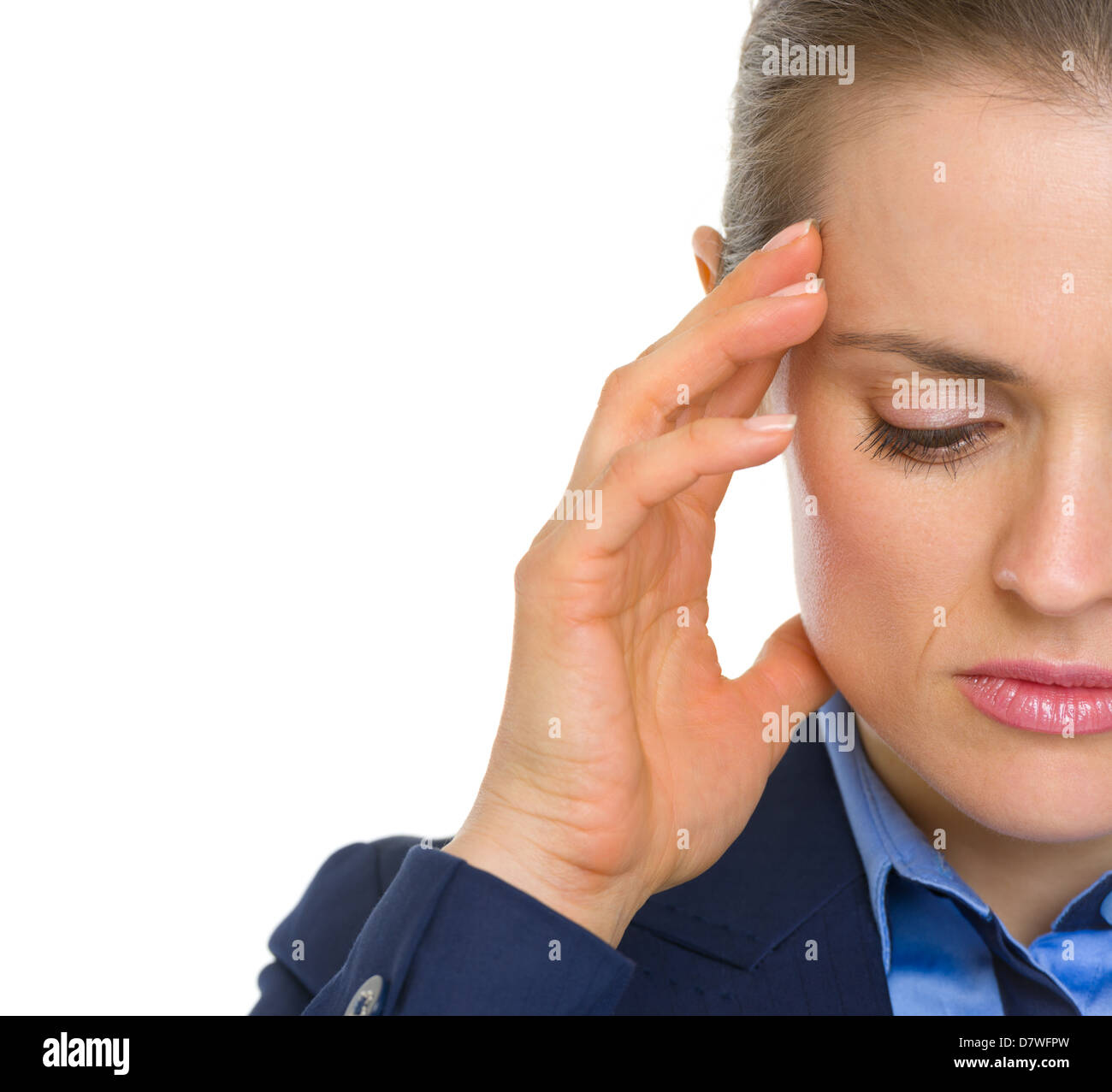 Portrait of frustrated business woman Stock Photo - Alamy