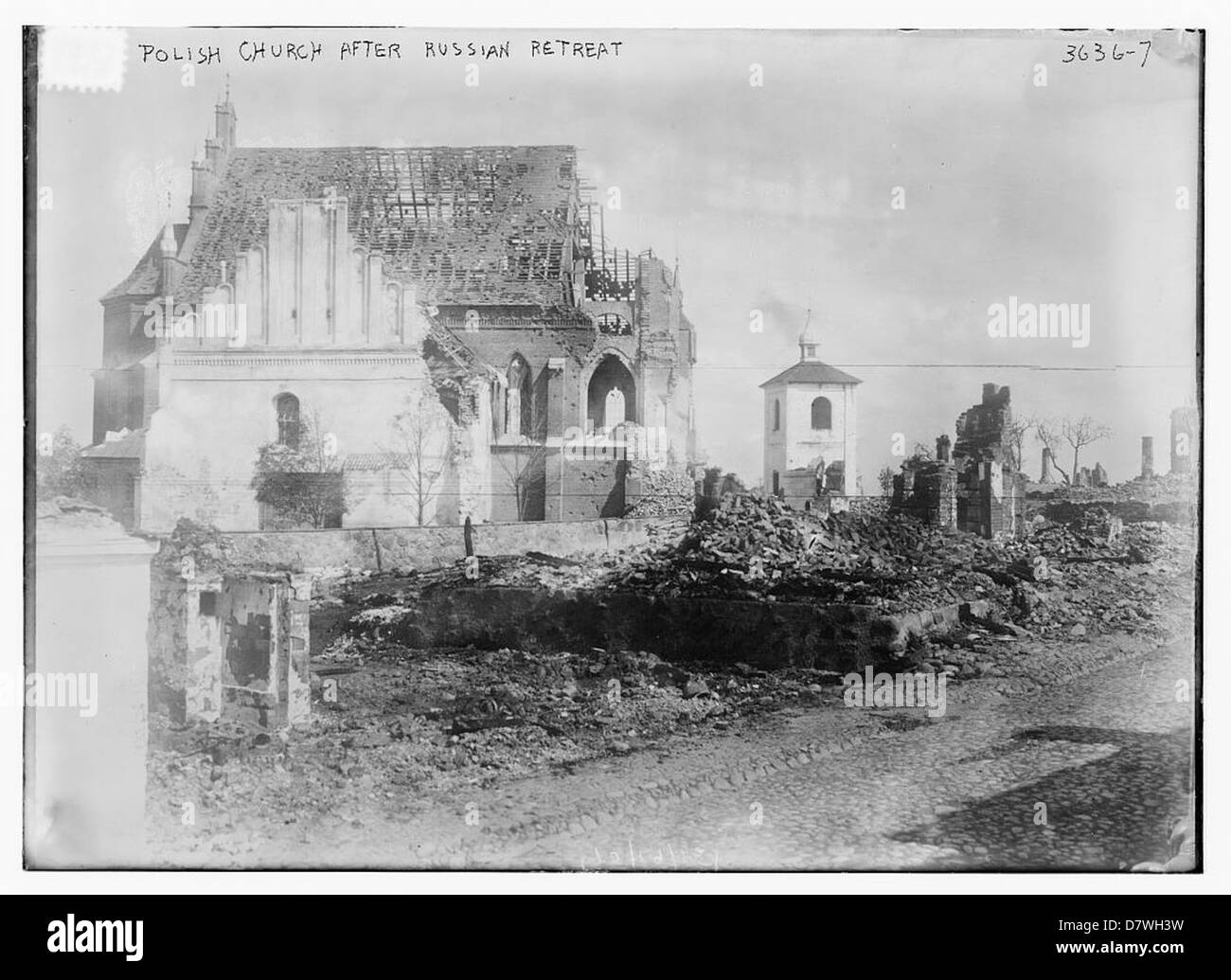 Polish Church After Russian Retreat LOC Stock Photo Alamy
