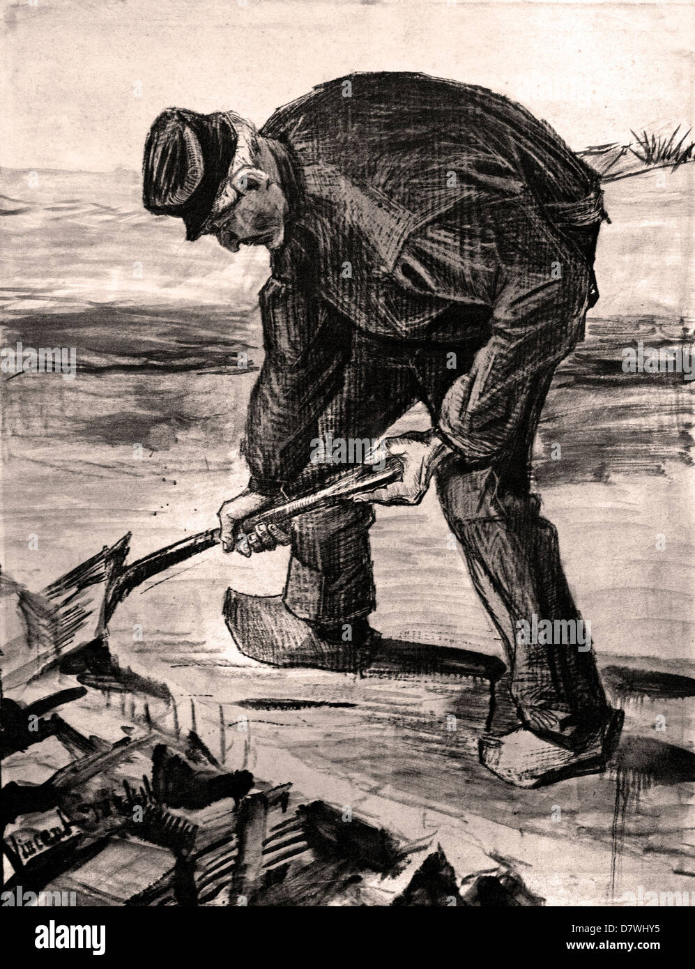 Digger 1882 Vincent van Gogh 1853 - 1890  Dutch Netherlands Stock Photo