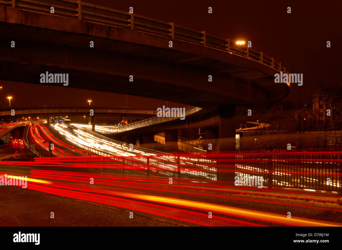 Motorway at Charing Cross in Glasgow, Scotland Stock Photo Alamy