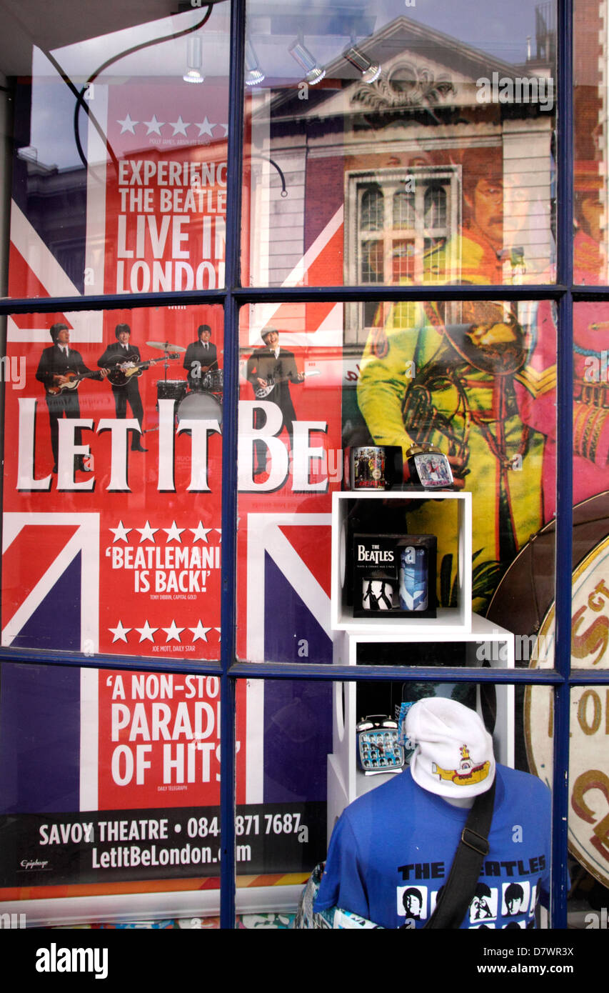 London Beatles Store Baker Street Stock Photo