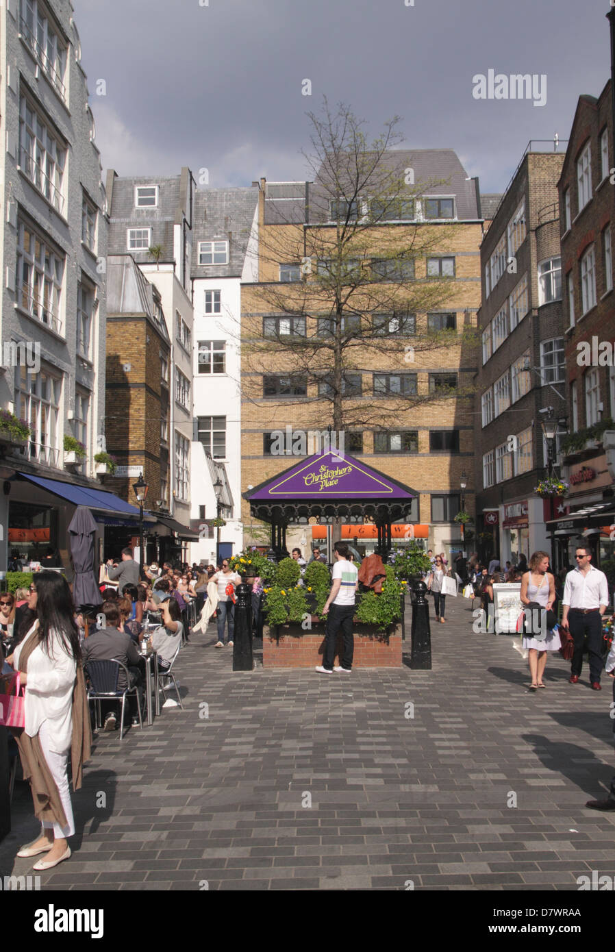 St Christopher's Place in the West End London Stock Photo