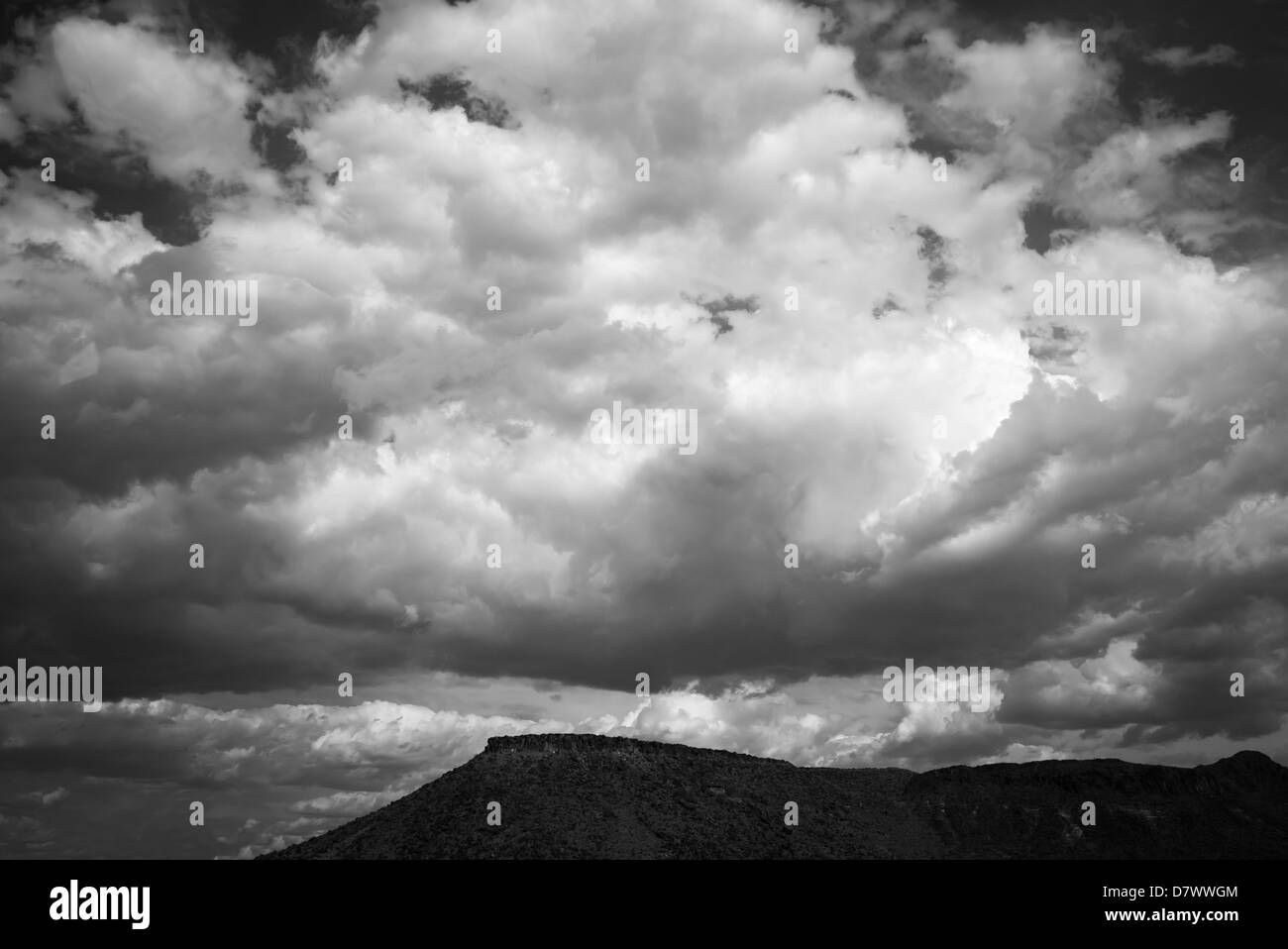 Clouds over desert Black and White Stock Photos & Images - Alamy